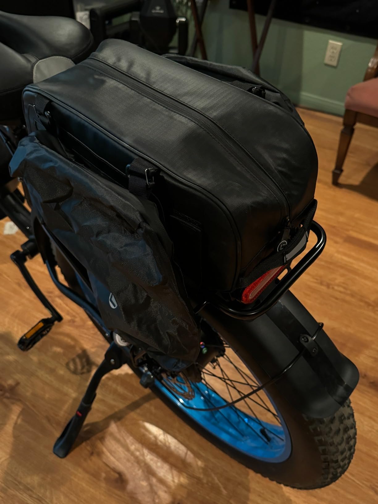 BAIGIO Bike Double Pannier Bags Waterproof Bicycle Rear Seat Panniers Pack with Reflective Stripe (34L) customer photo 2