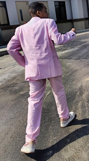 MAGE MALE Mens Suits Slim Fit 3 Piece Elegant Tuxedo Suit Set for Business customer photo 2