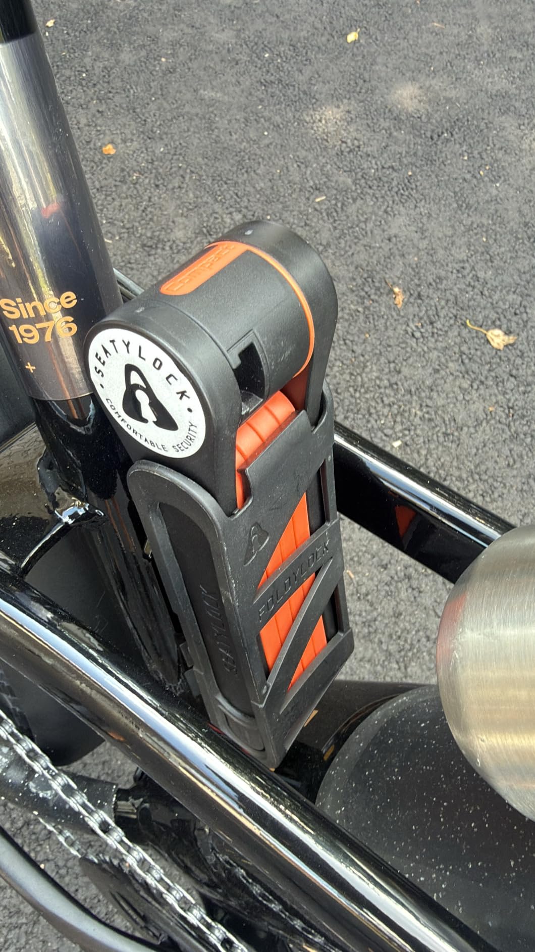 Seatylock FoldyLock Compact Lightweight Patented Folding Bike Lock 33.5 in customer photo 1