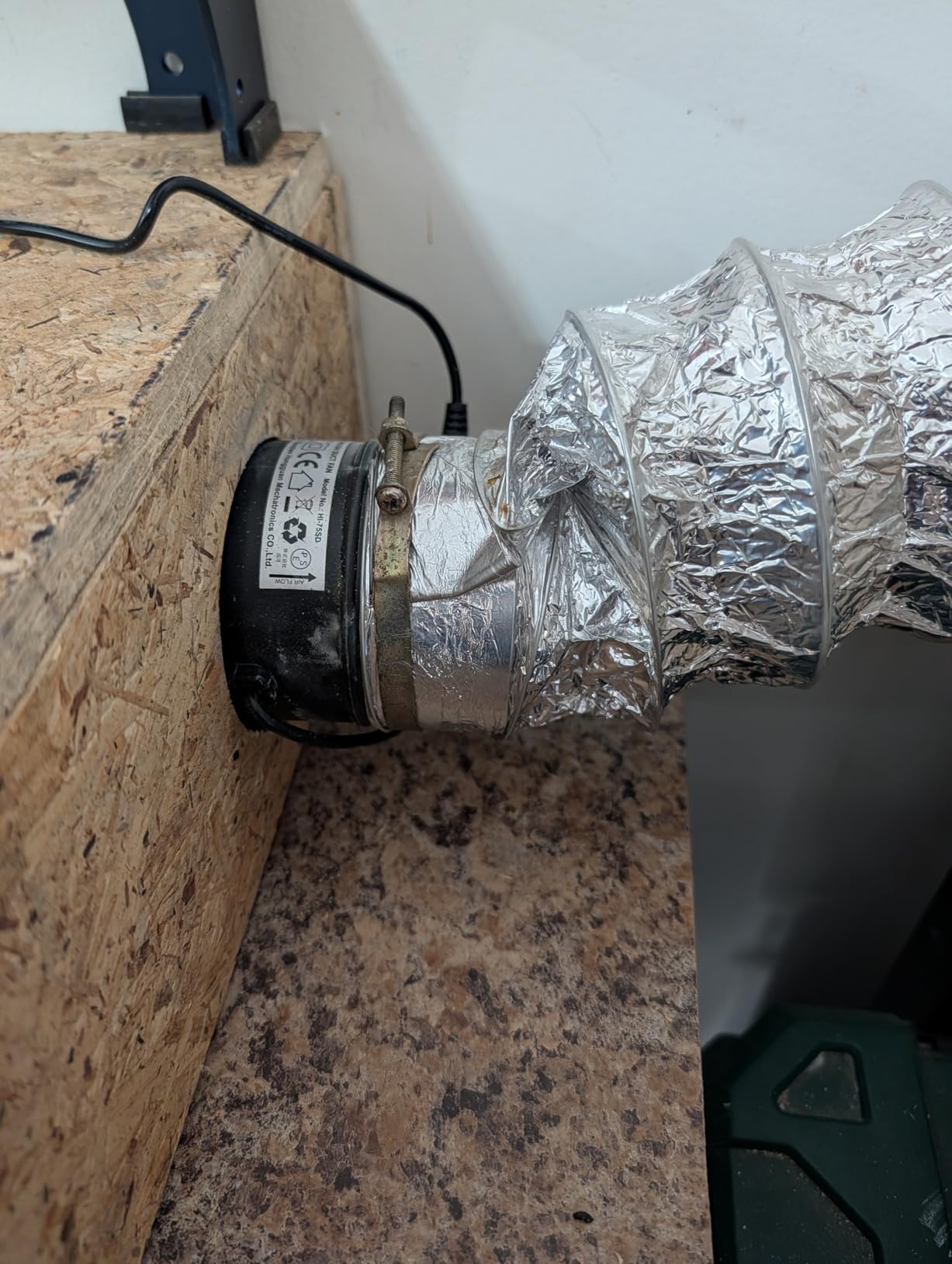 Hon&Guan 6 Inch Inline Booster Duct Fan with Speed Controller - 345 CFM Airflow with 19.2W Ultra-Low Power and Low Noise customer photo 1