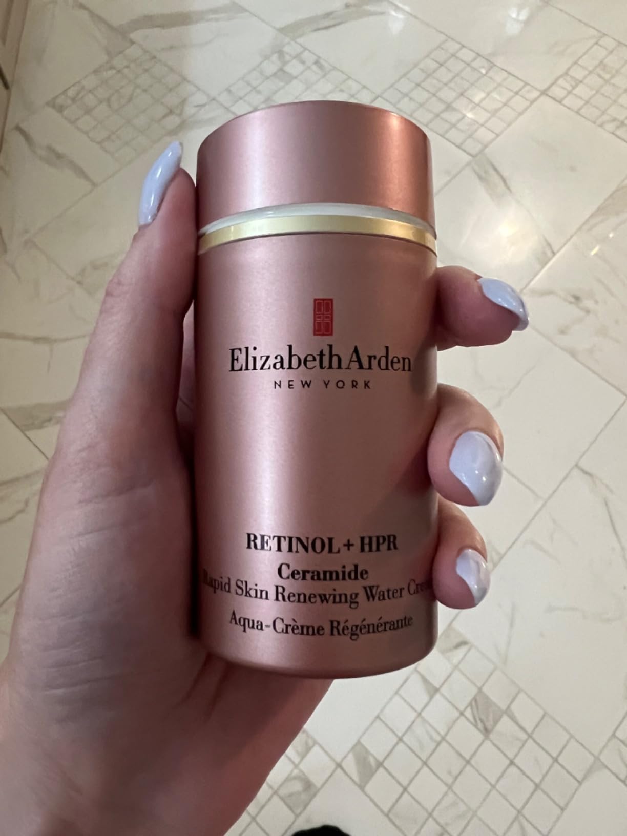Elizabeth Arden Retinol + HPR Ceramide Rapid Skin Renewing Water Cream Face Moisturizer, Anti-Aging Wrinkle Treatment, Niacinamide, Hyaluronic Acid, Ceramides & Peptides, 1.7 fl oz customer photo 2