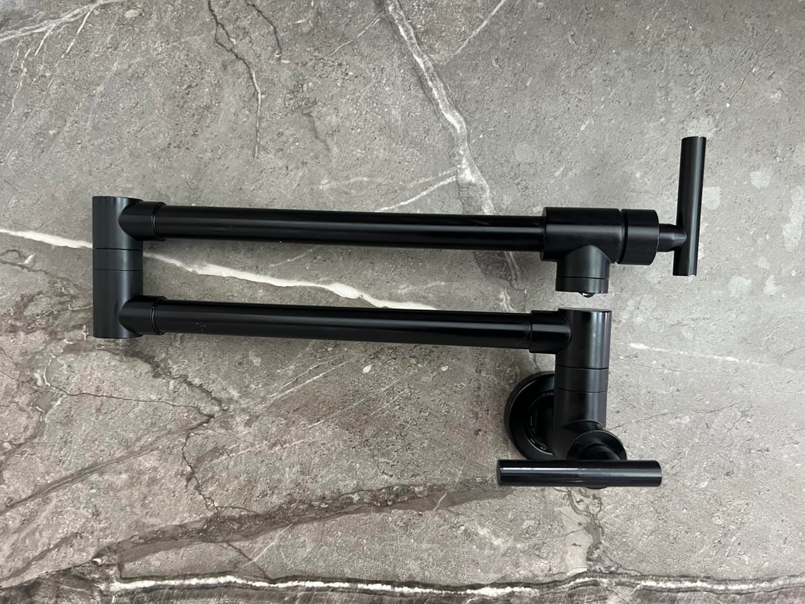GIMILI Pot Filler Matte Black Kitchen Stove Faucet customer photo 2