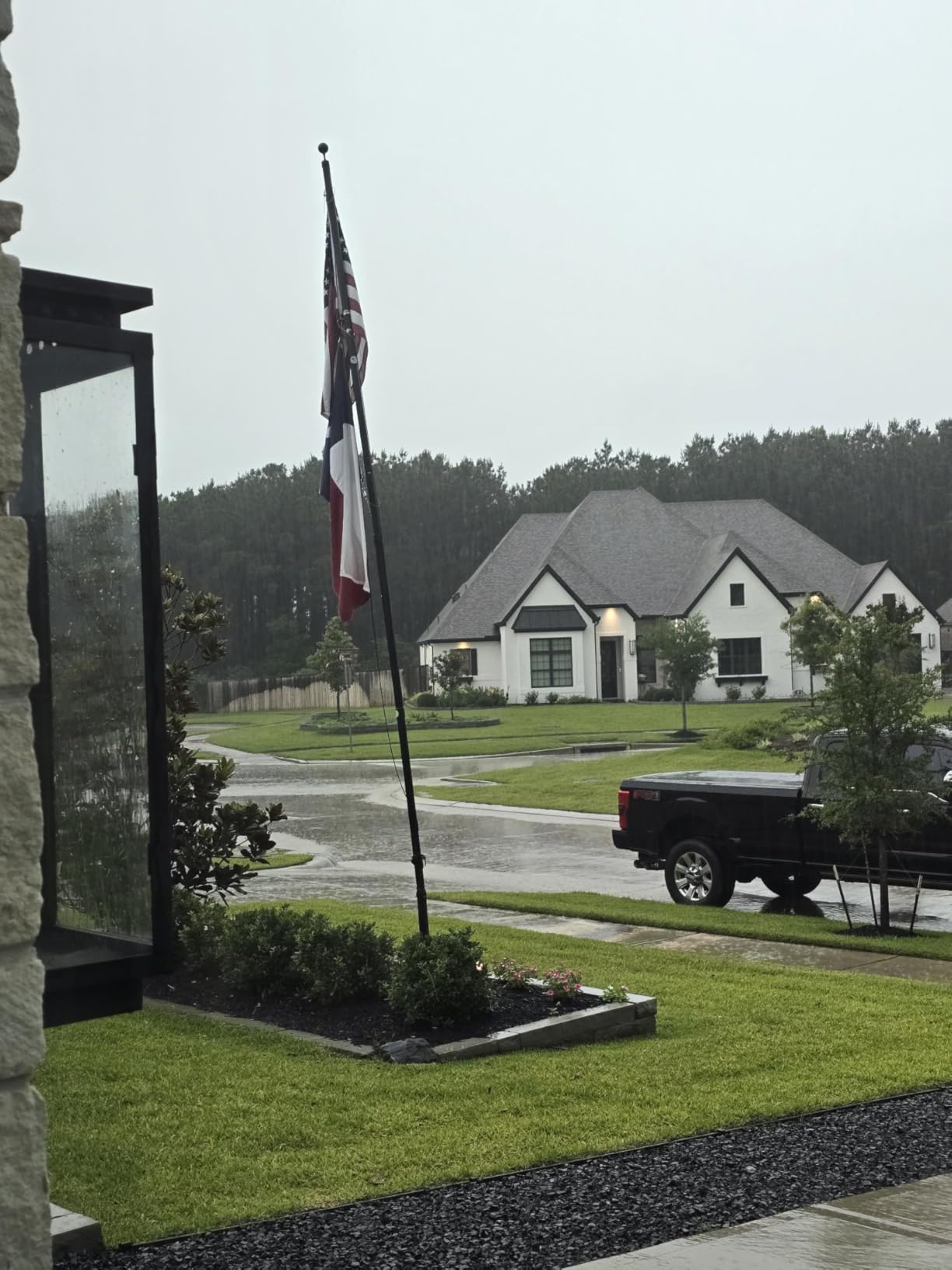 25FT Heavy Duty Flag Pole for Outside House, High Hardness Aluminum customer photo 2