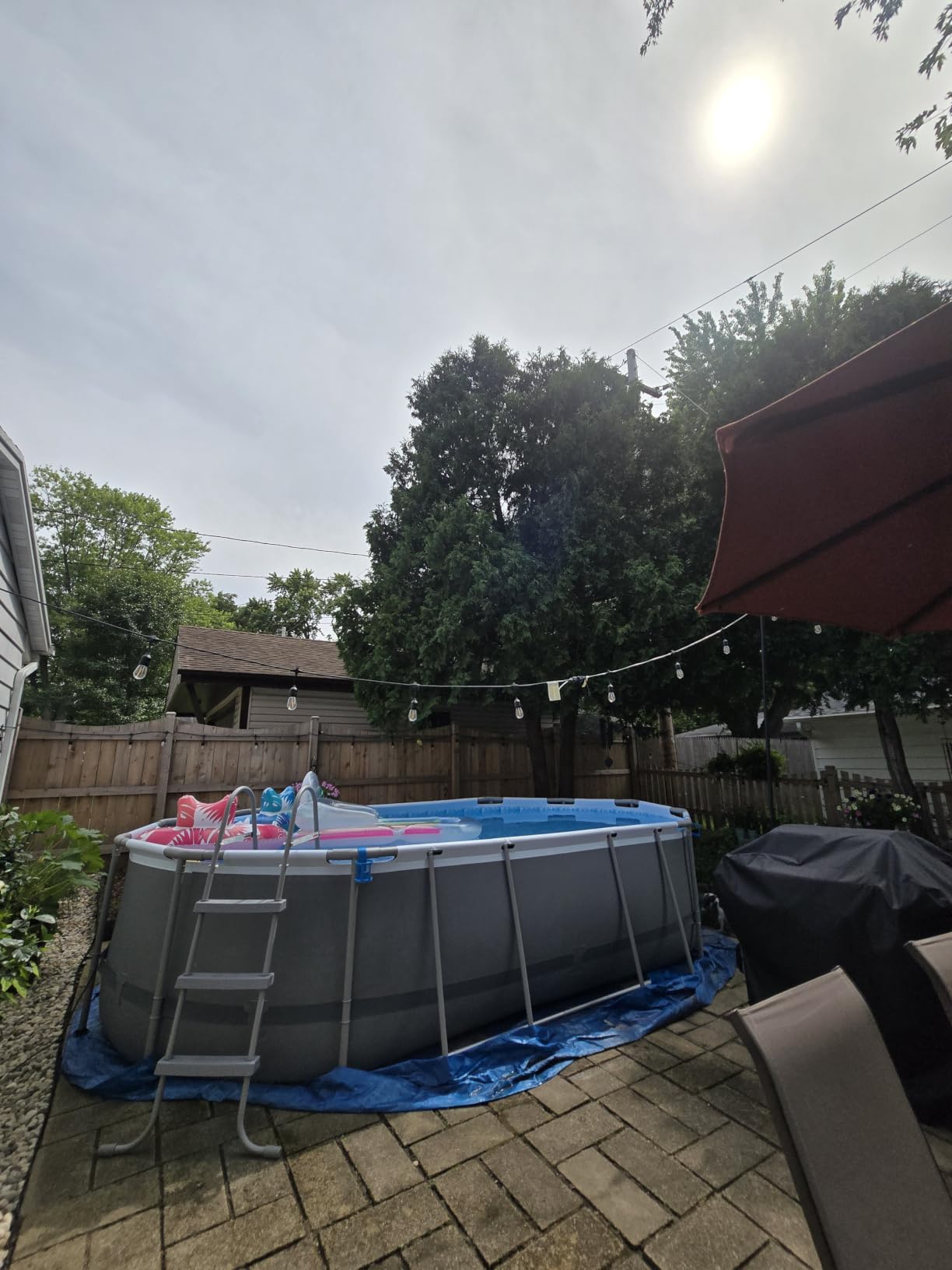 In The Swim 21' Standard Blue Round Solar Pool Cover 8 Mil customer photo 1