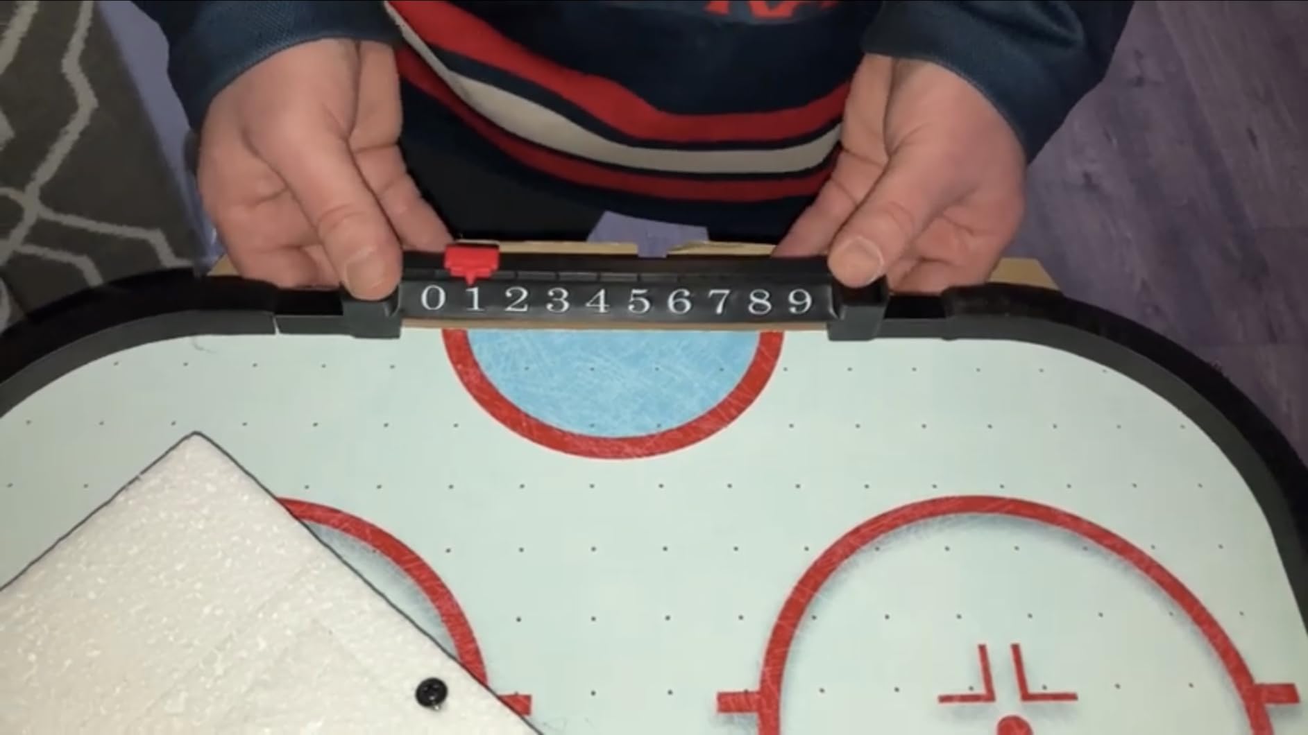GoSports 40 Inch Table Top Air Hockey Game for Kids - Oak customer photo 1