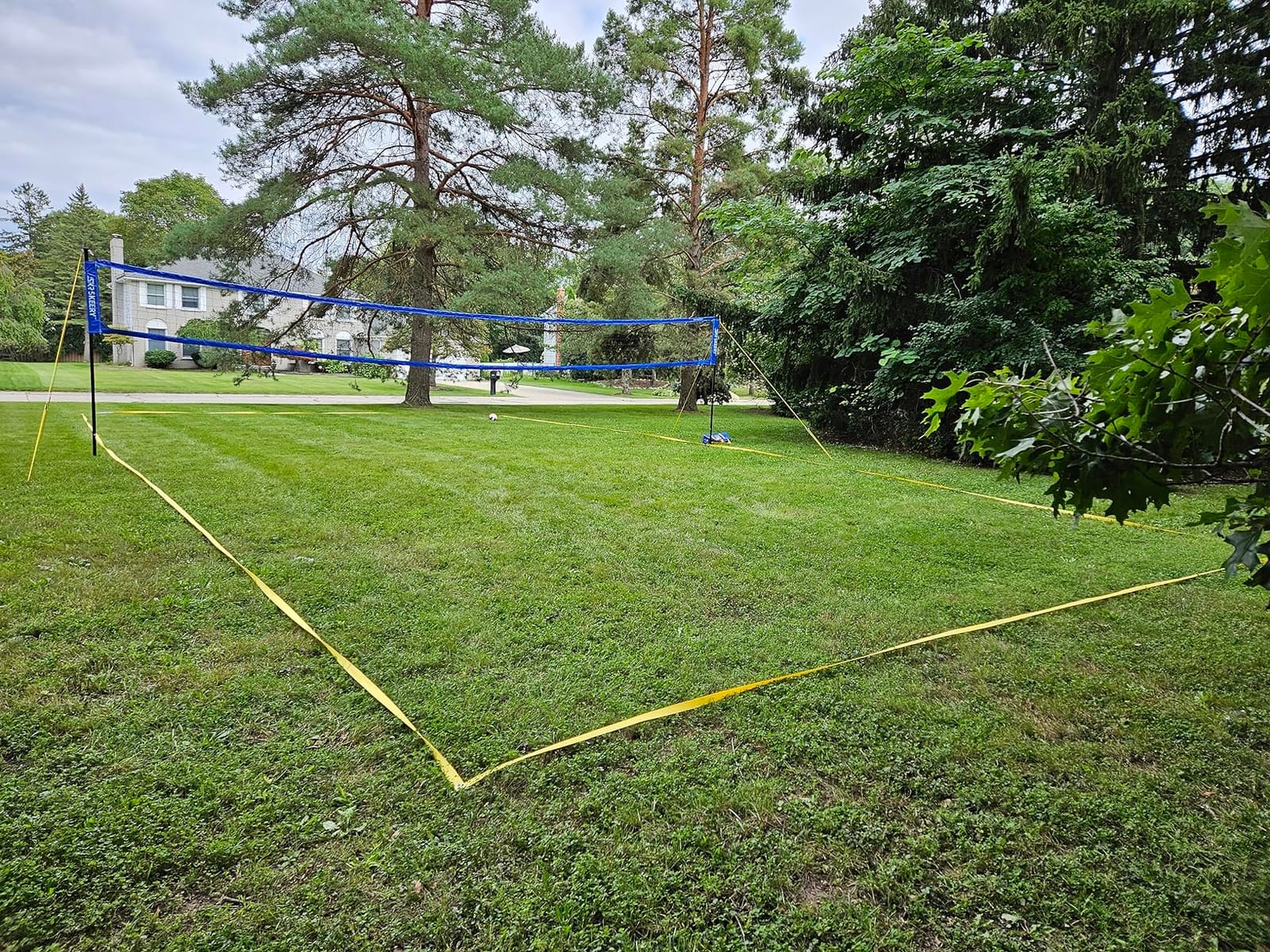 SKEERY Outdoor Heavy Duty Volleyball Net Set, Anti-Sag Design, Adjustable Aluminum Poles, Portable Volleyball Net for Backyard,Grass and Beach customer photo 2
