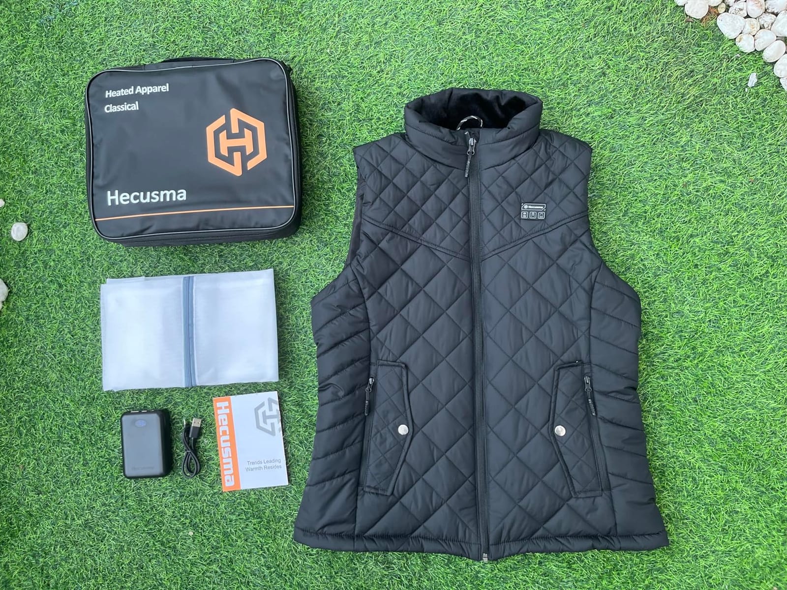 Quilted Heated Vest Women with Battery Pack 16000mAh 7.4V, Warming Smart Heated Vests for Women Cycling customer photo 2