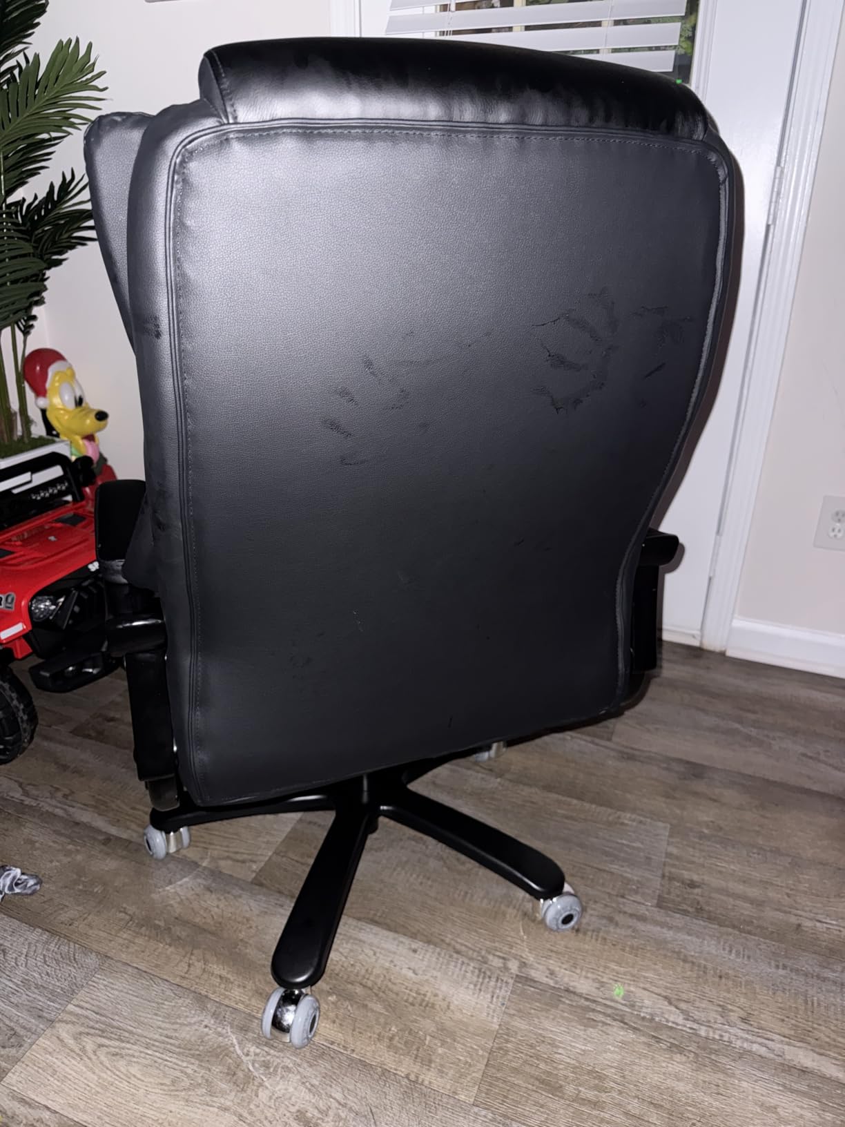 Big and Tall Office Chair, Heavy Duty Office Chair for Heavy People | High Back Executive Desk Chair with Adjustable Lumbar Support, Rubber Wheel, Pocket Spring Cushion customer photo 2