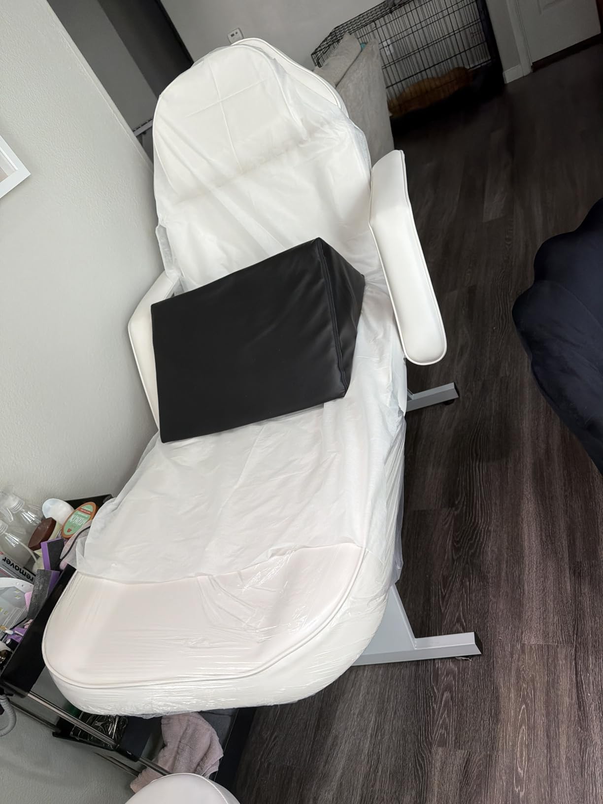 Facial Chair 73inch Adjustable Tattoo Chair with Stool Gray customer photo 1