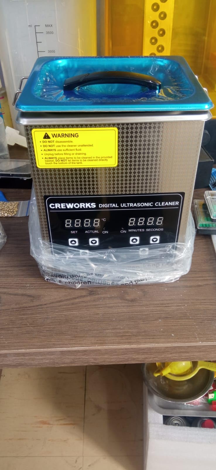 CREWORKS 6L Digital Sonic Cleaning Machine - 180W 40kHz Ultrasonic Washer customer photo 2