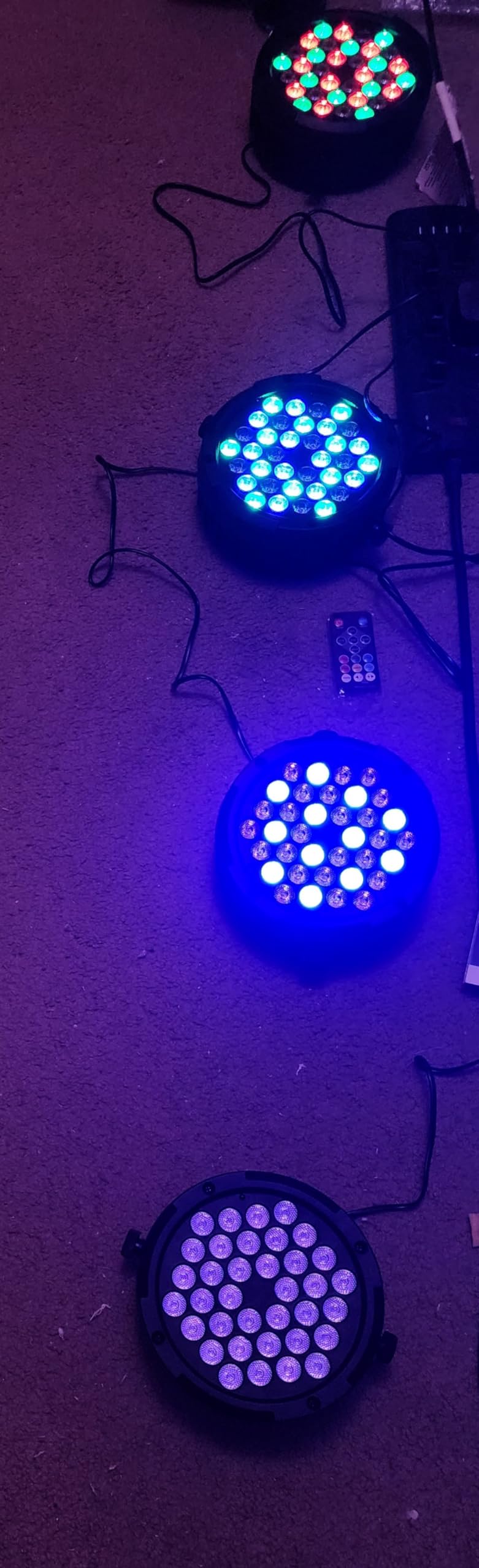 36W 36LEDs RGB Stage Par Lights by Remote DMX Control - 4Pack customer photo 1