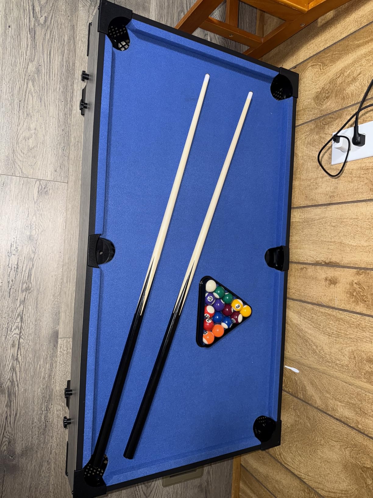 Best Choice Products Tabletop Billiard Table, Pool Game Table for Living Room, Game Room w/ 2 Cue Sticks, Ball Set, Storage Bag customer photo 2