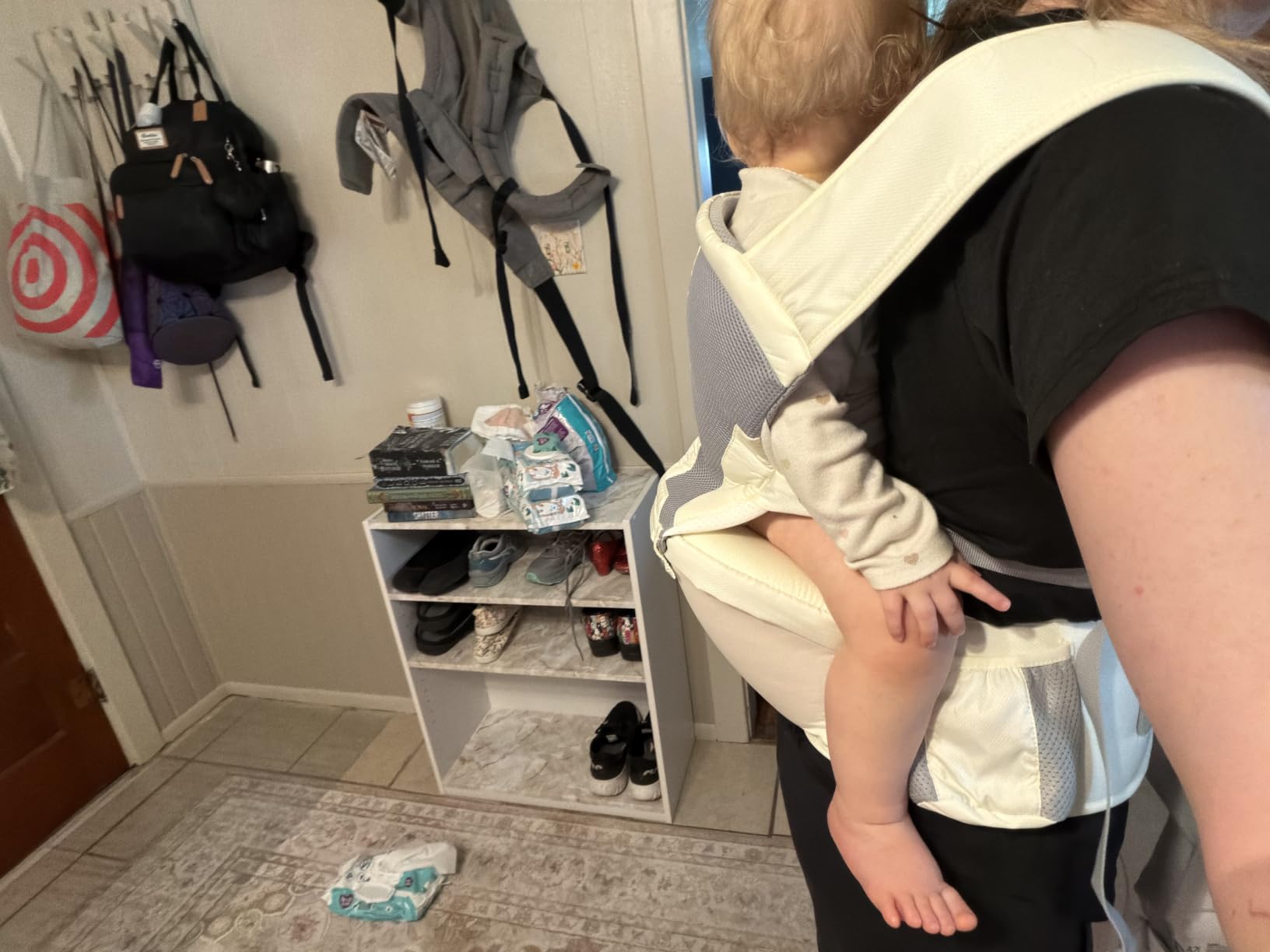 MOMTORY Safety-Certified 6-in-1 Baby Carrier Newborn to Toddler, Black customer photo 2