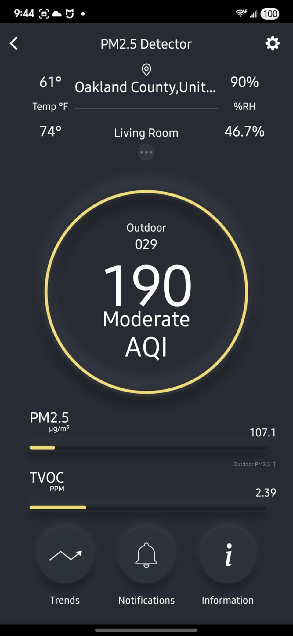 BREATHE Airmonitor Plus Indoor Air Quality Monitor w/CO₂, PM & App. Gen 2. customer photo 2