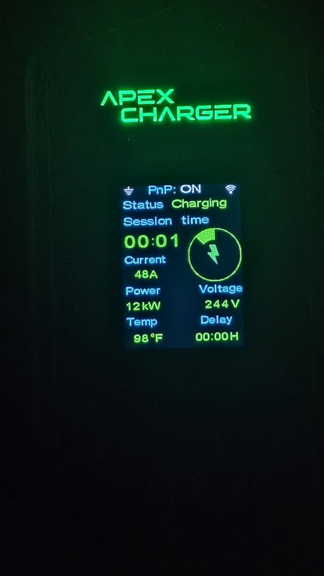 MACH 1: Fast 48 Amp Level 2 EV Charger, Wall-Mount Electric Vehicle Charging Station, 200-240V Hardwire or NEMA 14-50. J1772 car Connector & Tesla NACS, Indoor/Outdoor, 30ft Cable evse Adapter customer photo 1