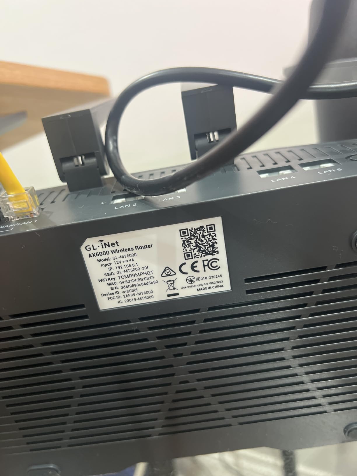 GL.iNet GL-MT6000 Flint 2 Wi-Fi 6 Gaming Router Dual 2.5G Ports customer photo 1