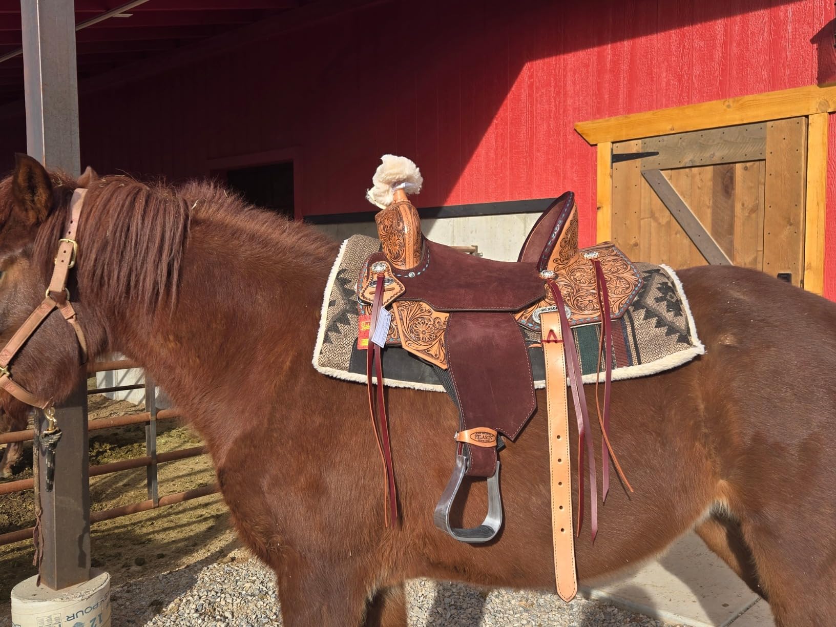 HILASON Flex Tree Western Saddle Brown Barrel Trail Horse customer photo 2