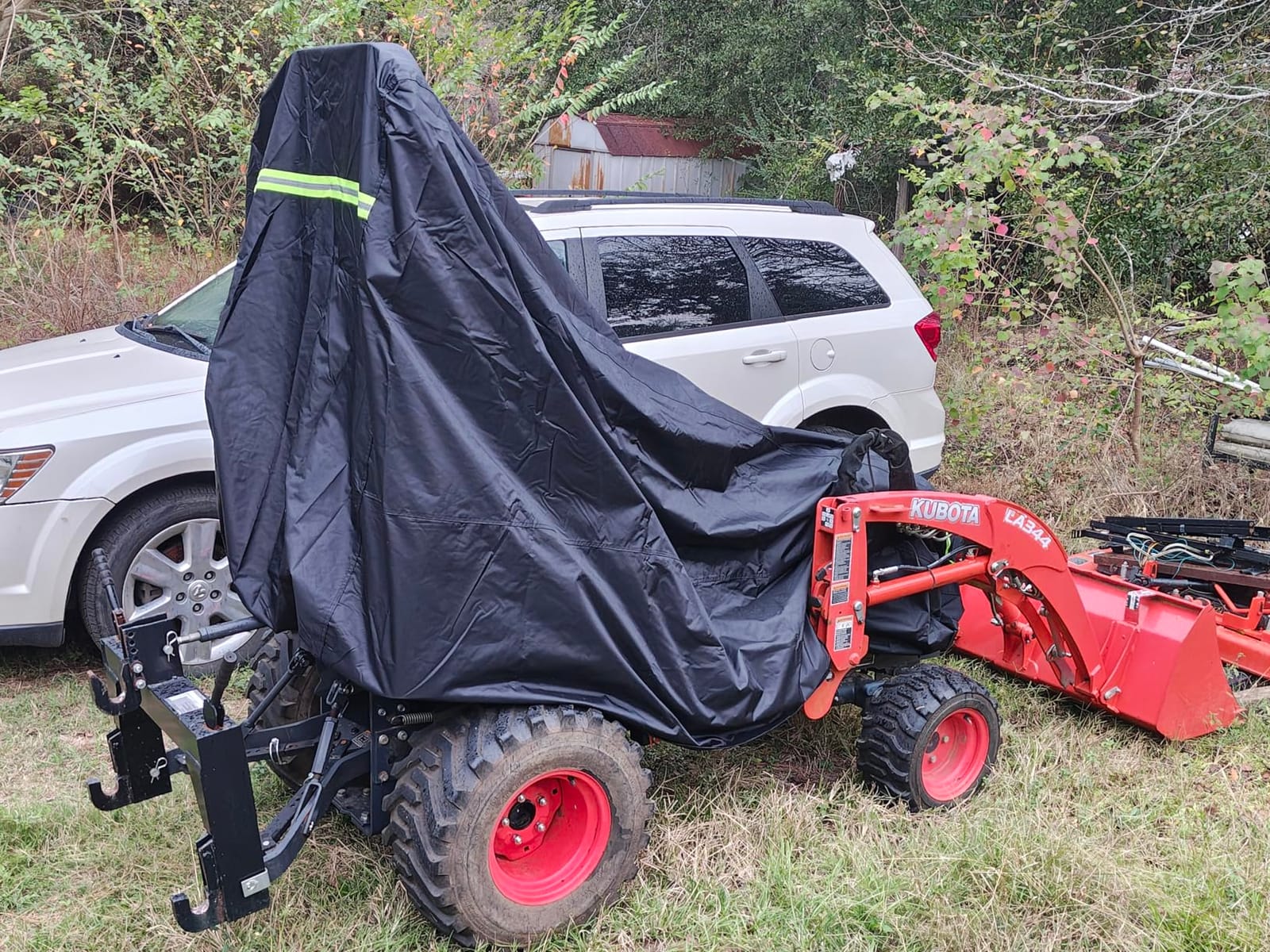 Tractor Cover Waterproof Compatible with Kubota,John Deere,Mahindra, Bobcat,Compact Utility Tractor Cowling Cover Heavy Duty Tractor Accessories customer photo 1