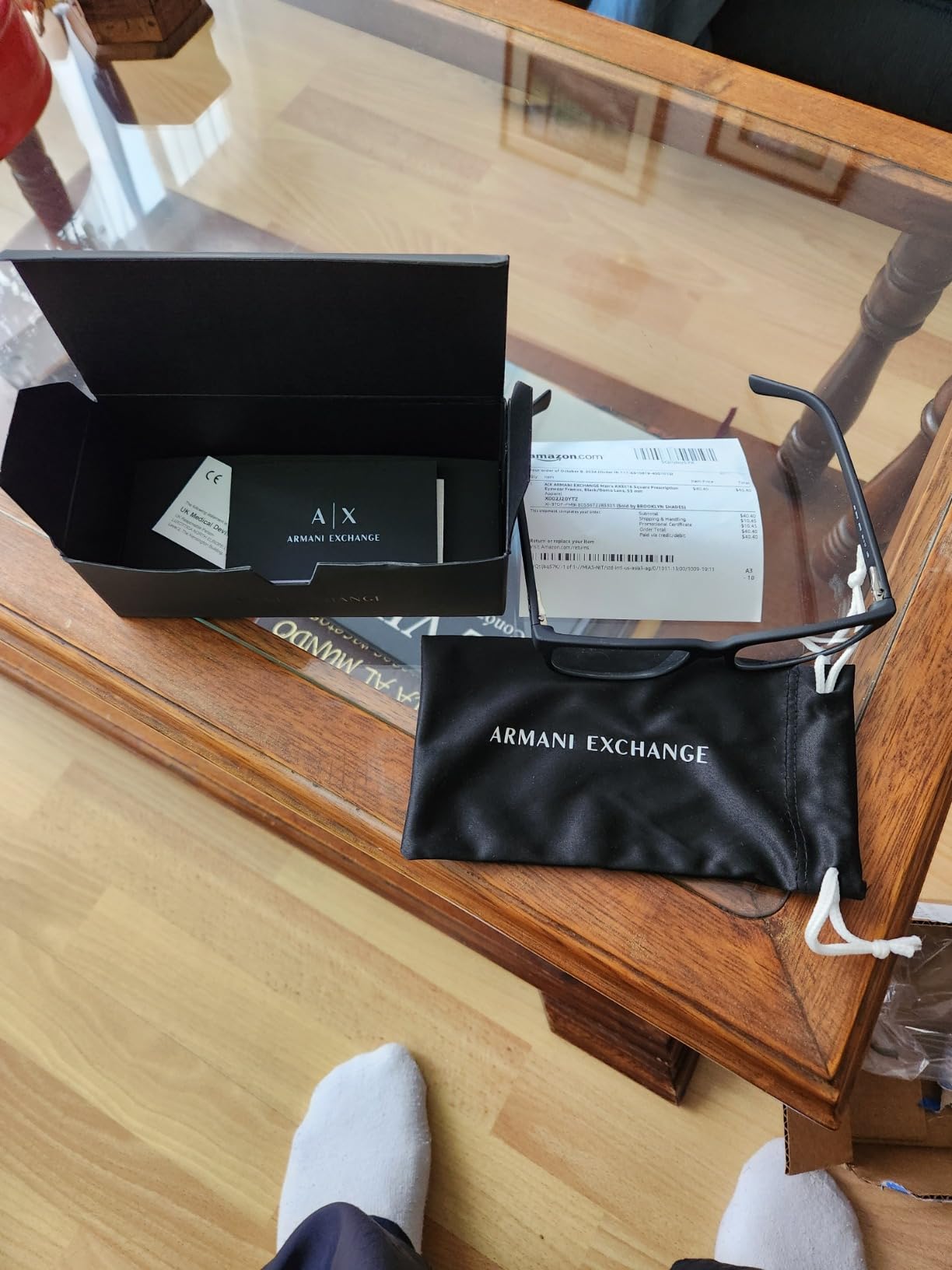 Armani Exchange mens Ax3016 Square Prescription Eyewear Frames customer photo 2