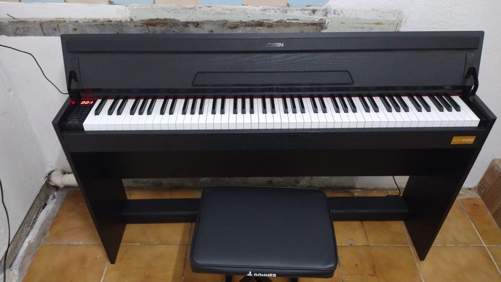 MOSEN 88 Key Fully Weighted Digital Piano Graded Hammer Action Keyboard customer photo 1