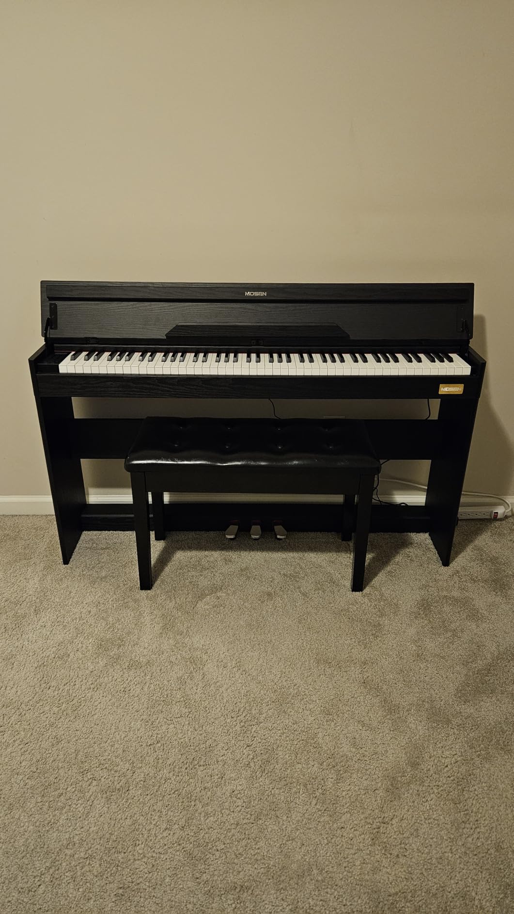 MOSEN 88 Key Fully Weighted Digital Piano Graded Hammer Action Keyboard customer photo 2