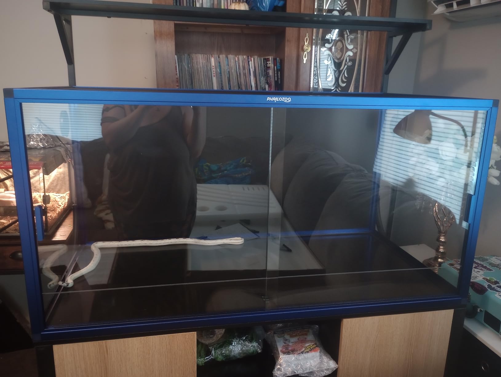 Phailozoo 120 Gallon Reptile Tank, Stackable 4x2x2 Reptile Enclosure customer photo 2