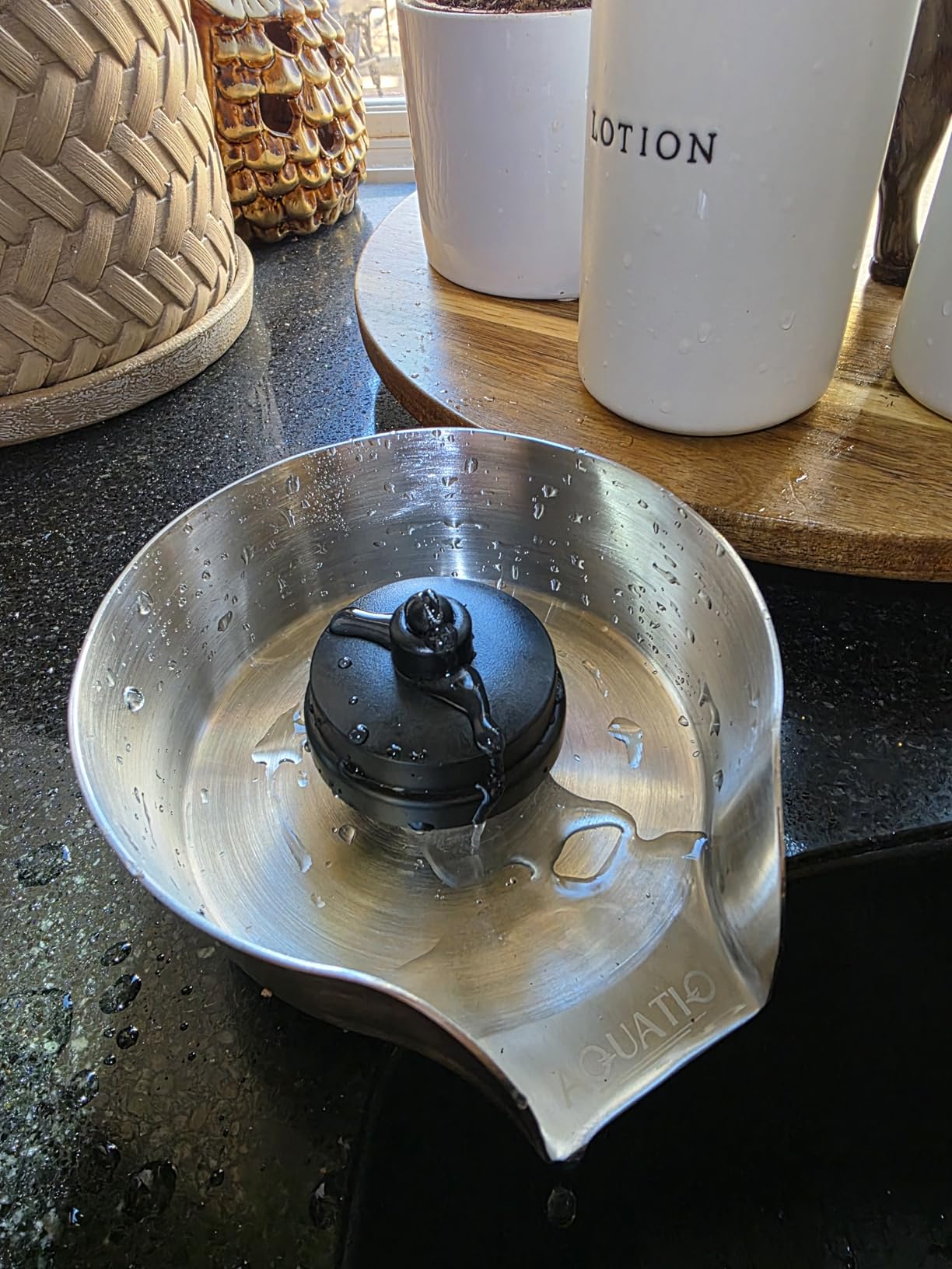 2-in-1 Glass Rinser & Sink Sprayer Attachment – High Pressure Cup Washer for Kitchen Sink – Matte Black Bottle Cleaner -Stainless Steel Cup Cleaner (Fits Standard Counter Holes) customer photo 2