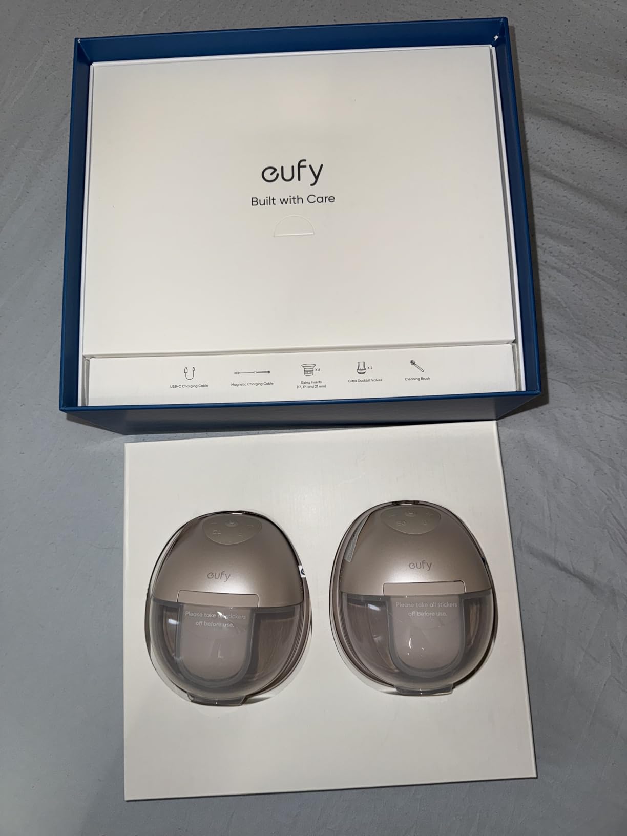 eufy Heated Wearable Breast Pump S1, HeatFlow, Hands-Free customer photo 1