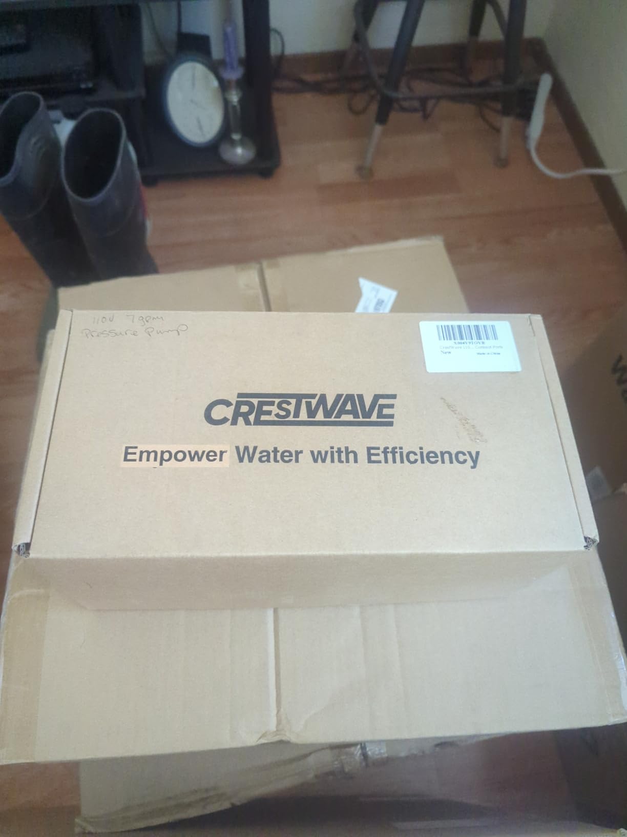 CrestWave Fresh Water Pump 7GPM 70PSI, 110V AC, Upgraded Five Chamber Self-Priming Diaphragm Water Pump with Pressure Switch and Strainer for RV, Home Water System, Irrigating & Industrial Settings customer photo 1