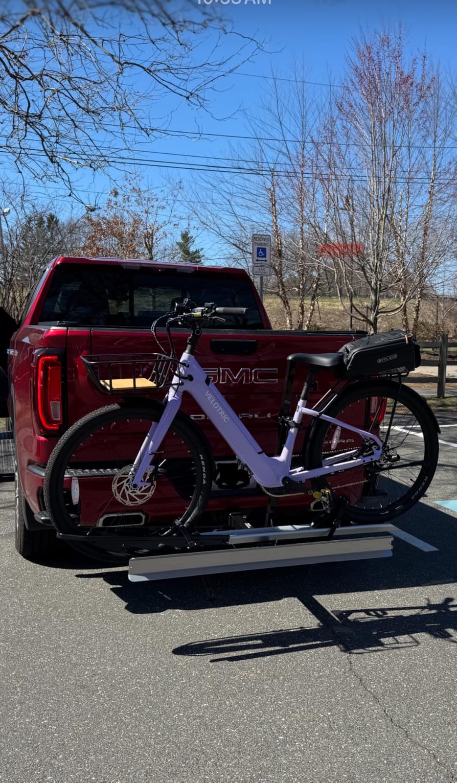 Young Hitch Mount Single Bike Rack with Ramp, 100 lbs Capacity customer photo 2