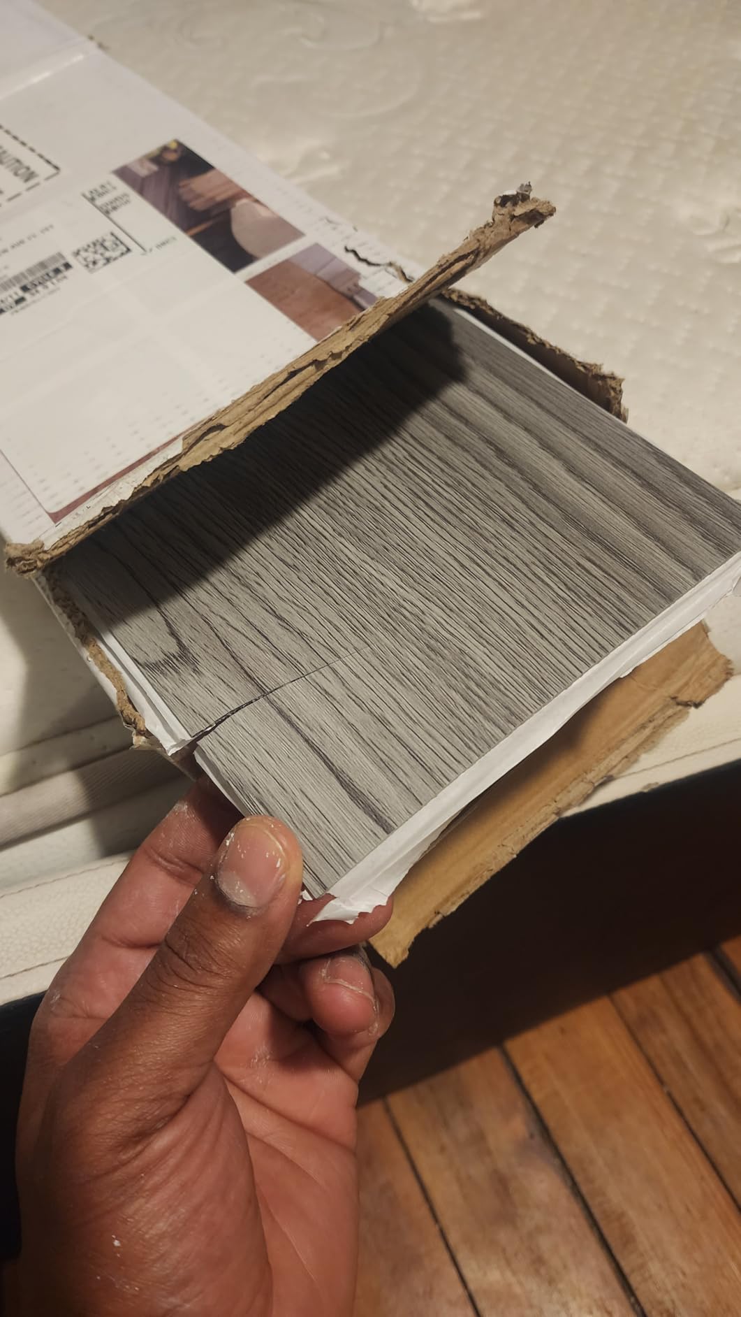 INMOZATA 36 Pack Peel and Stick Floor Tile Waterproof Vinyl Plank Flooring customer photo 1