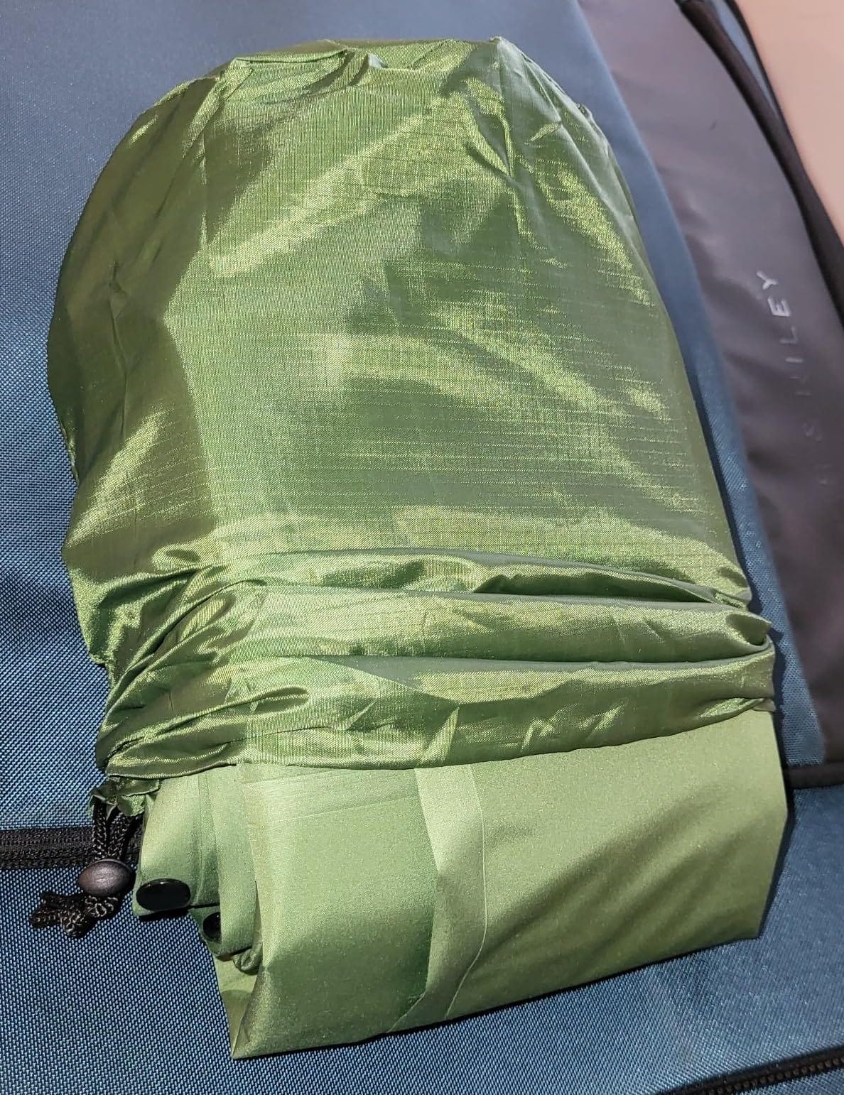 FNARMW Camping Sleeping Pad, Extra Thick 5 Inch Camping Mat with Pillow Built-in Foot Pump Inflatable Sleeping Pads Compact for Camping Backpacking Hiking Traveling Tent(Green) customer photo 1