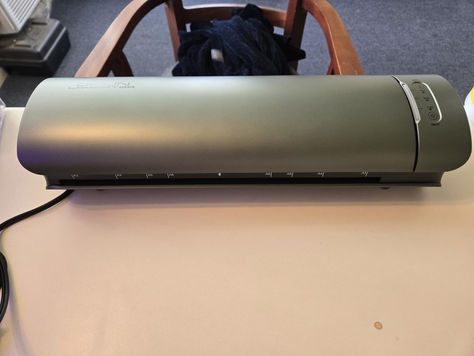 Qfun Office Presentation Laminator Machine 11x17 with 30 Laminating Sheet | Green,3/5 Mil Thermal Cold Laminate Machine 13 Inch 60s Warm-Up, NTC Control, Lamination Machine with Paper Trimmer for Home customer photo 2