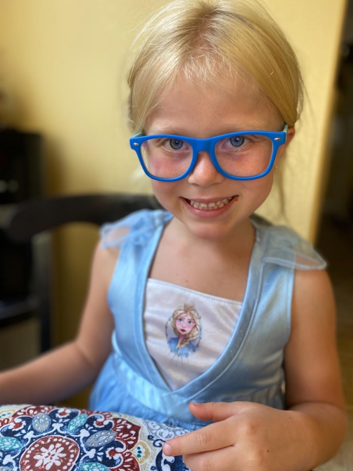 Kids Blue Light Blocking Glasses Rectangle Digital Boys Girl Age for 5-12 customer photo 2