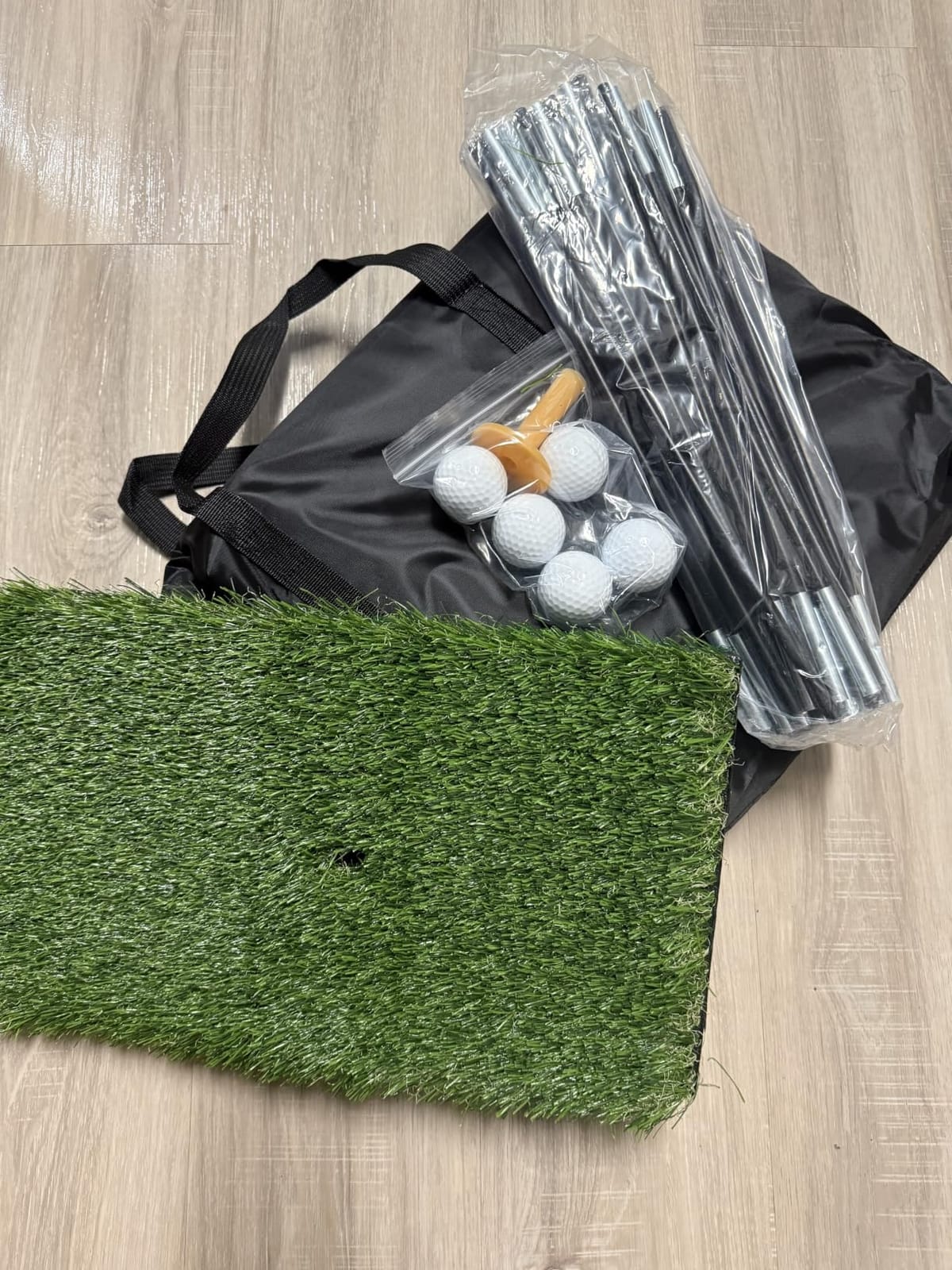 Golf Net: 10x7ft Golf Practice Net for Backyard Chipping Driving with Dual-Turf Golf Hitting Mat, All-in-1 Outdoor Indoor Golf Hitting Net with Multiple Targets, Golf Aid for Men/Golf Lovers customer photo 2