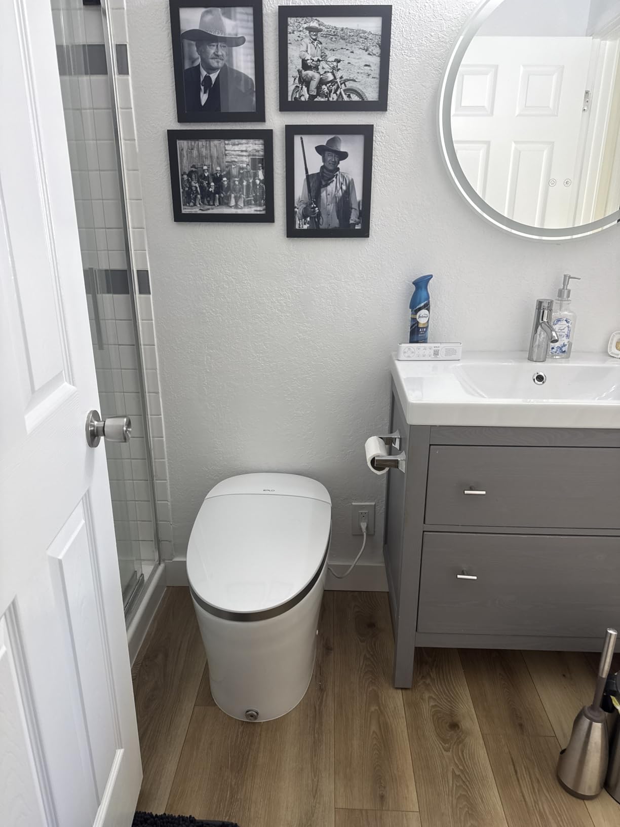 EPLO iX7 Smart Bidet Toilet with Auto Open/Close Heated Seat Foam Dispenser | Auto Flush,Tankless,High-Speed Dryer,Night Light, Warm Water Wash, ADA Comfort Height,ECO Modern,LED Display,Blackout Flush customer photo 2