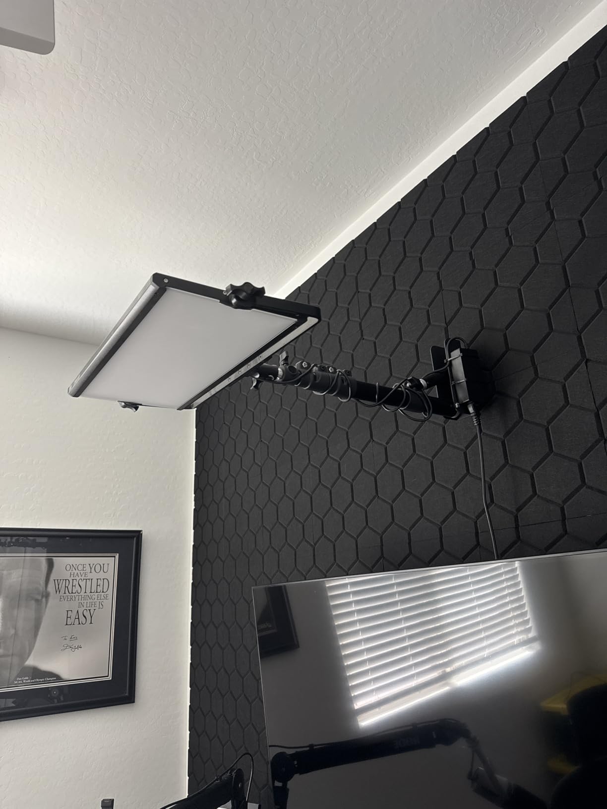 LOMTAP Ring Light Wall Mount Adjustable 45.7