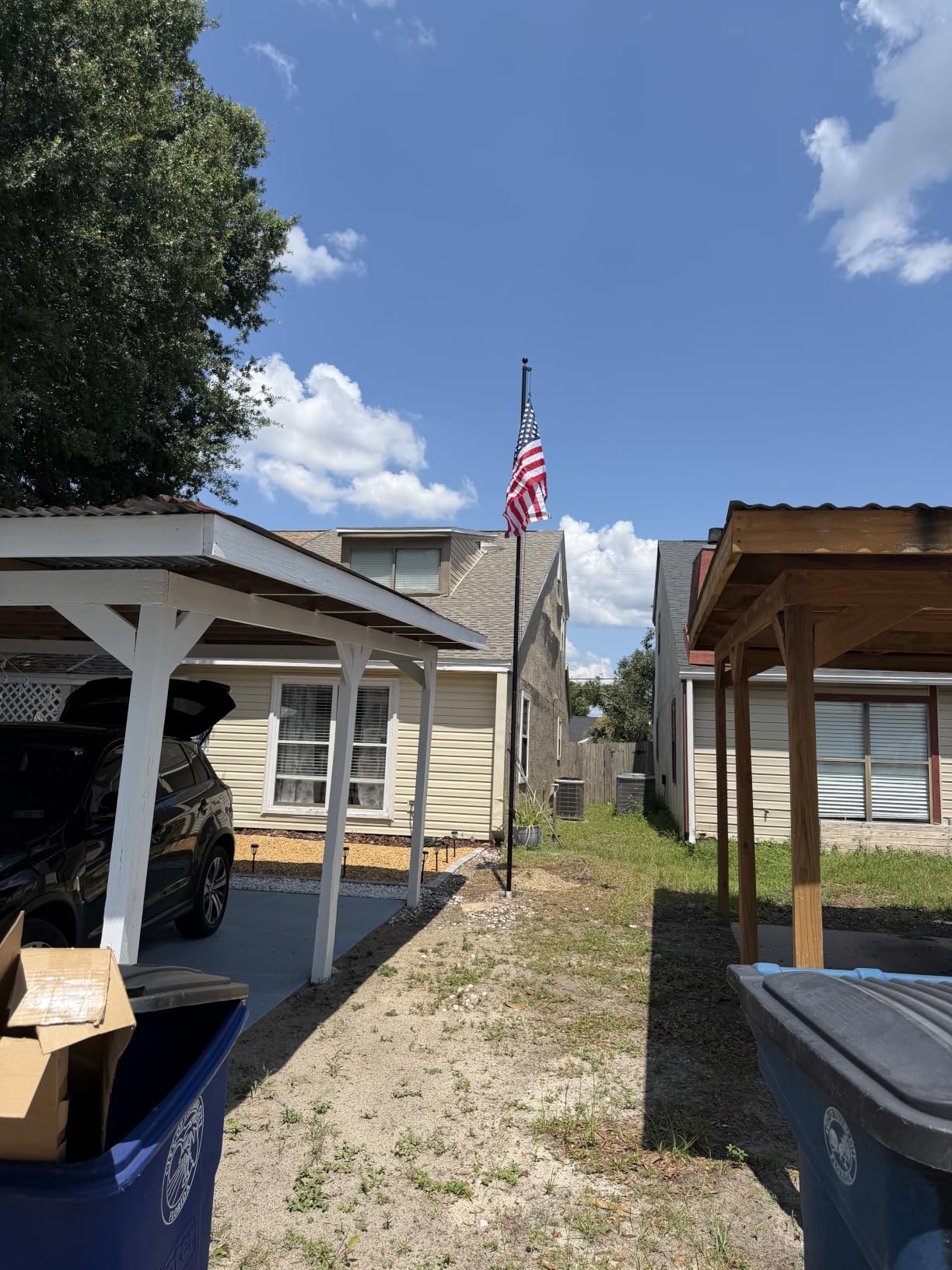 20FT Heavy Duty Flag Pole for Outside House, Real 12 Gauge Aluminum customer photo 2