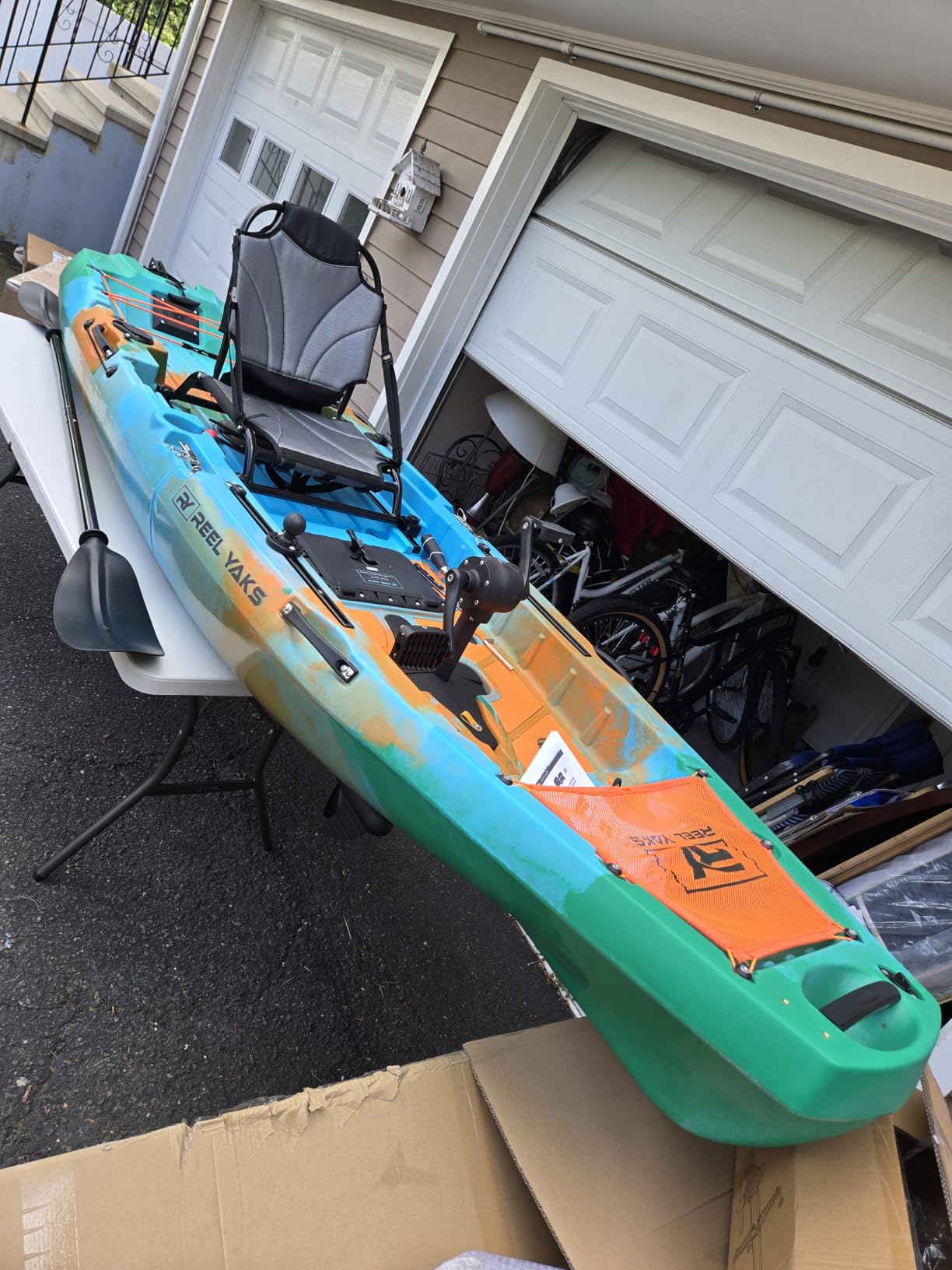 Reel Yaks Radar Modular Fishing Kayak, 10ft, 430 lbs Capacity | Sunrise, Pedal Kayaks for Adults & Youth, Sit on Top, Lightweight, Portable, Fits in Trunks & Closets, Gear Storage customer photo 2