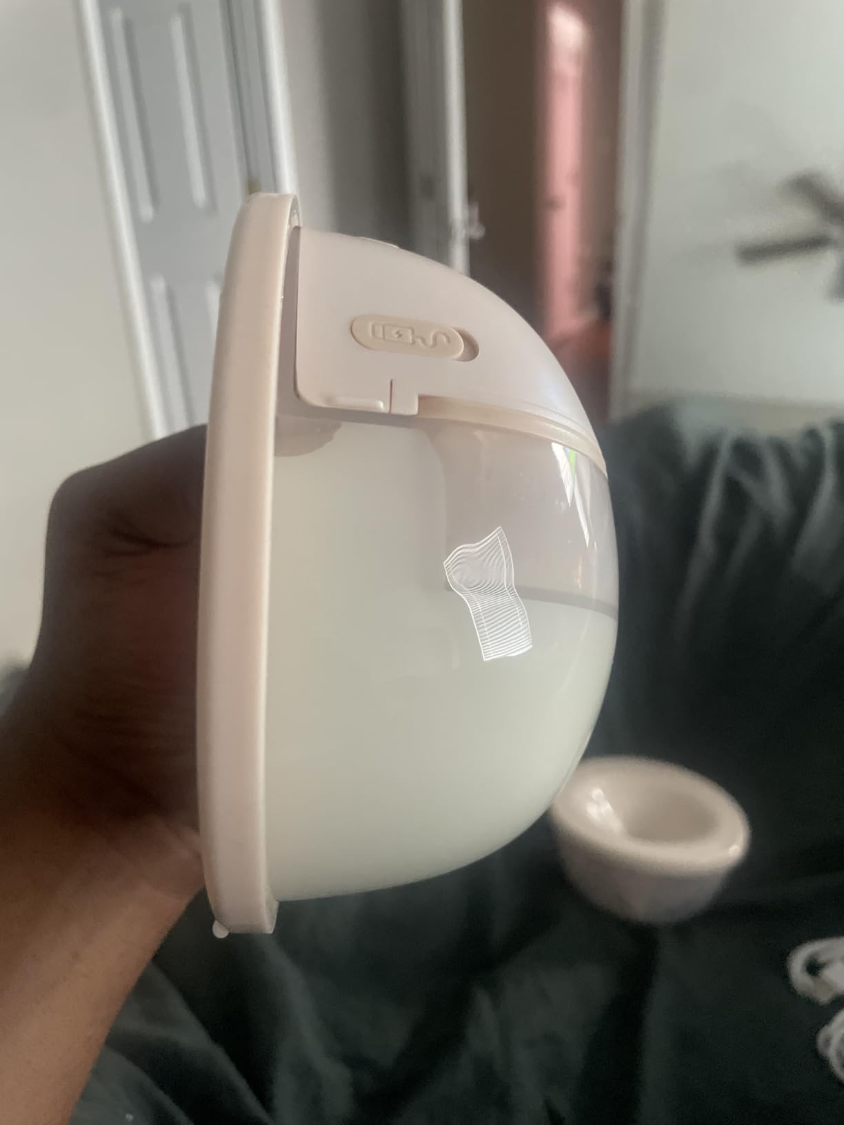 Paruu Hands Free Breast Pump P16, Wearable Breast Pump Electirc Portable with 4 Modes & 12 Levels, Max 309mmHg Strong Suction 19/21/24mm Flange Inserts Wearable Breastfeeding Pump, 2 Pack(Nude customer photo 2