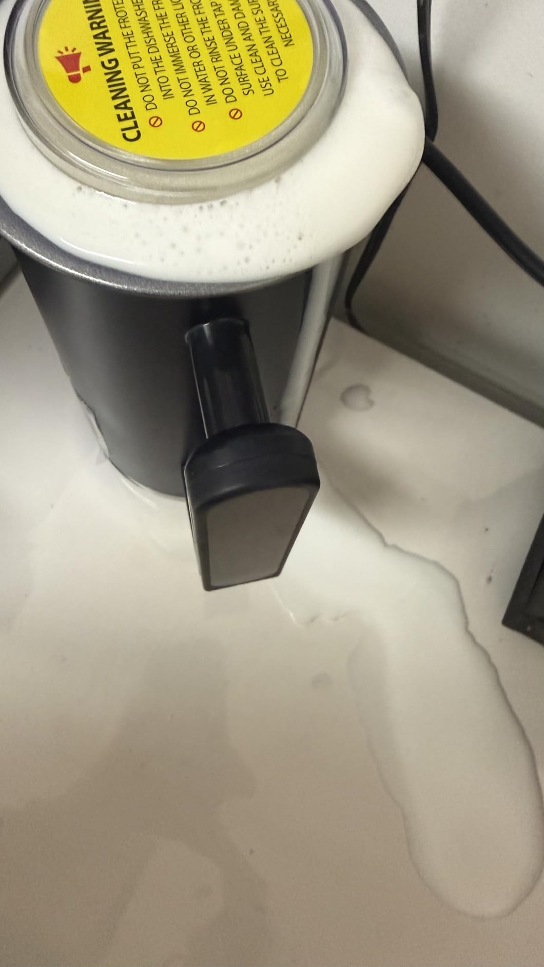 SIMPLETASTE Milk Frother, 4-in-1 Electric Automatic Milk Steamer customer photo 2