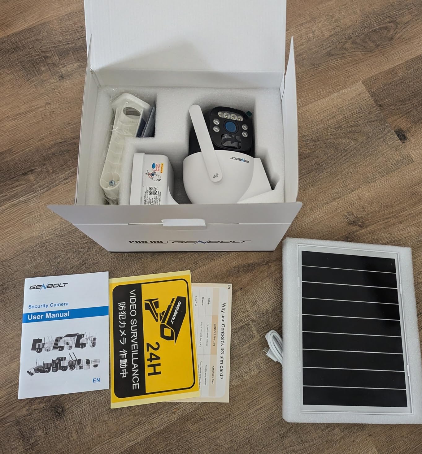 GENBOLT 4G AOV Cellular Solar Security Camera Outdoor Wireless 15600mAh customer photo 1