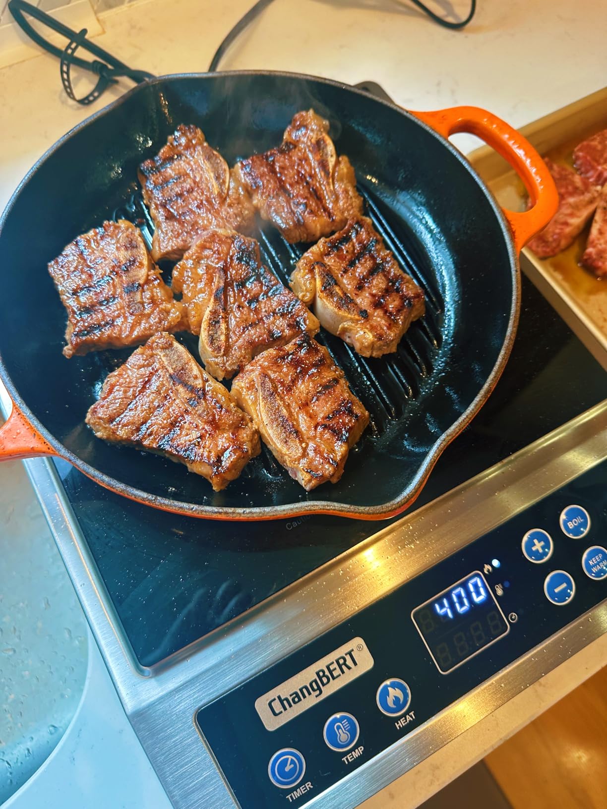 ChangBERT Portable Induction Cooktop Enhanced Version, One-Click Max Power 1800W Large Heating Coil Burner, Precise Temperature Control, NSF Certified Commercial Grade Low Noise Hot Plate customer photo 1