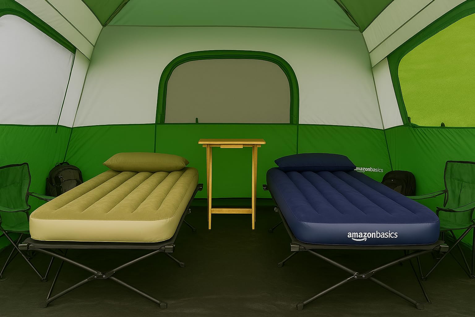 Amazon Basics Instant Camping Tent with Rainfly, Weather-Resistant, Quick Setup customer photo 1