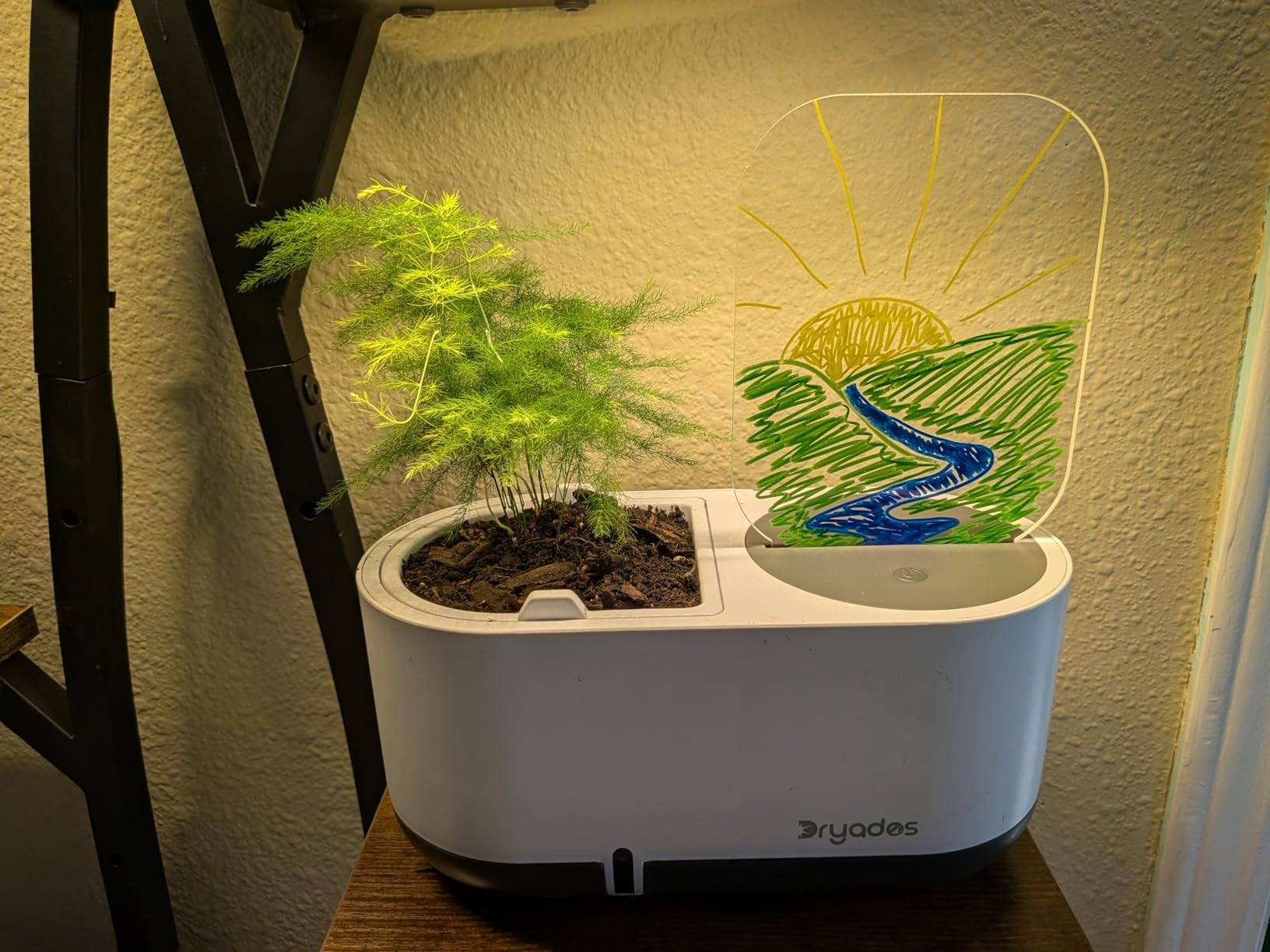 Indoor Garden Growing Systems Self-Watering Plant Pot Smart Gardening System with 17 Watts LED Grow Light Auto Timer Gardening Plant Gifts for Mom Plant Pot for vegetables herbs(No Seeds&Soil) customer photo 2