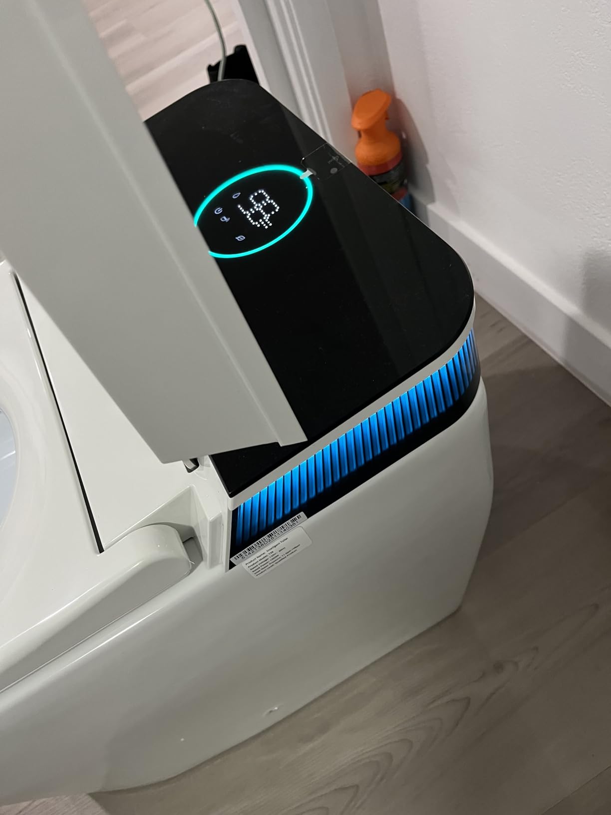 HOROW T38 Artistic Smart Toilet, Bidet Toilet with Powerful Flush, Auto Open/Close Lid, Instant Warm Water, Elongated Heated Seat, Dryer, Night Light, Deodorization customer photo 1