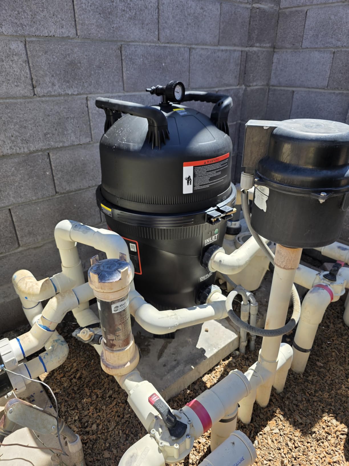 VEVOR 2026 PRO Cartridge Pool Filter Tank & Element for Above Ground & Inground Pools, Large 320-325Sq. Ft Cleaner System Compatible W/Pumps 2 to 2.5 HP| Up to 11769 GPH for Pools Up to 94150 Gallons customer photo 2