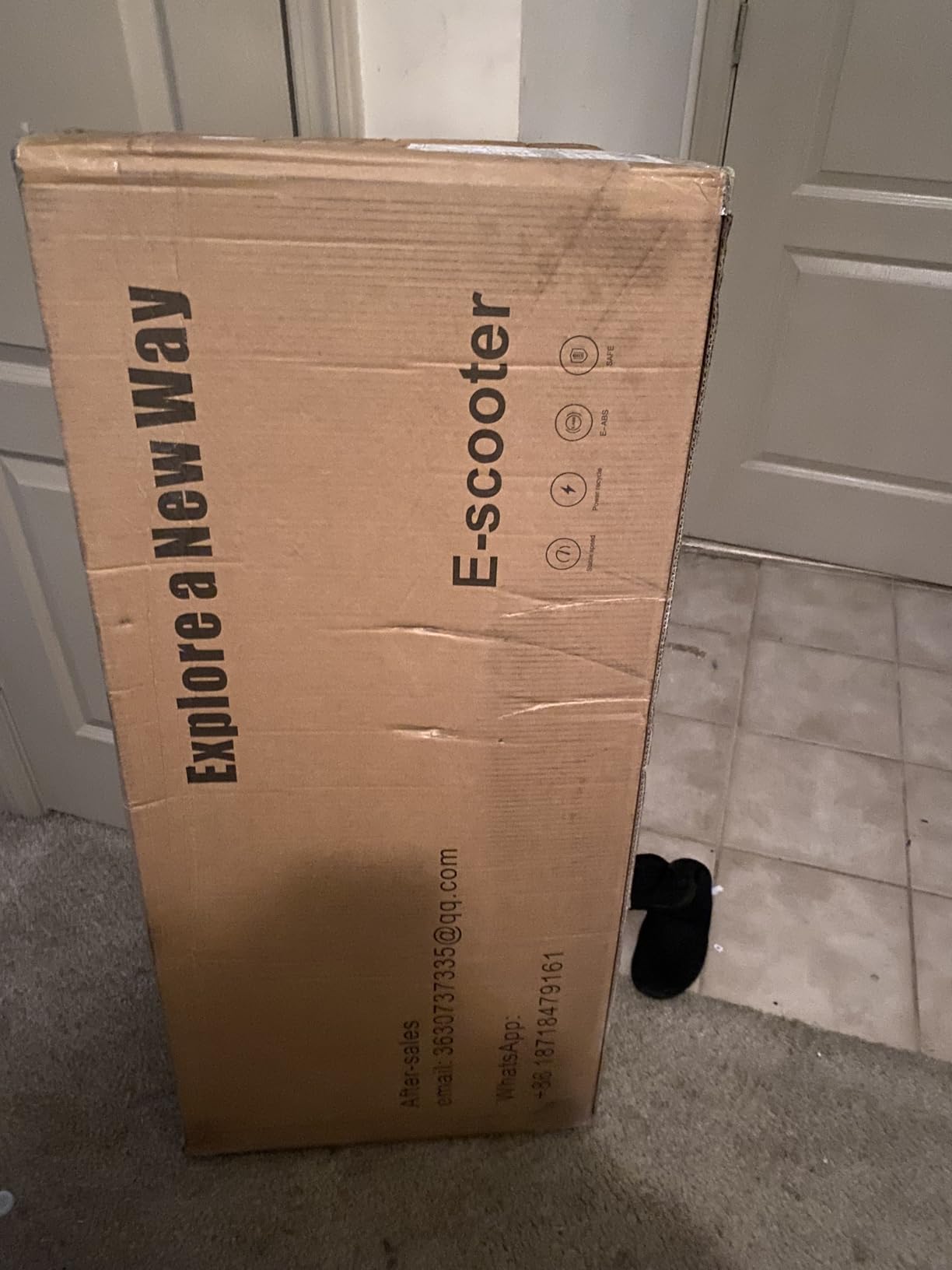Electric Scooter, 500W Motor, Up to 17-20MPH &19-21 Miles, Commuter Escooter, Foldable E-Scooter for Adults with APP and Dual Braking System Escooter(Orange/Grizzly/Black) customer photo 1
