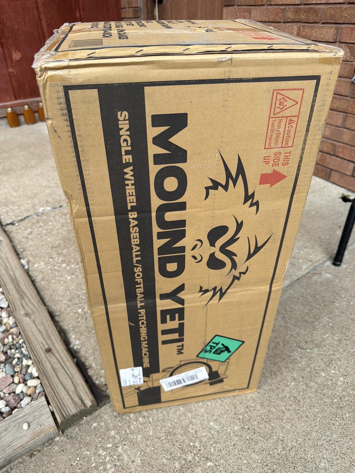 Mound Yeti Baseball Softball Pitching Machine, Youth and Adult Single Wheel Pitching Machine for Baseball and Softball, Training Equipment customer photo 1