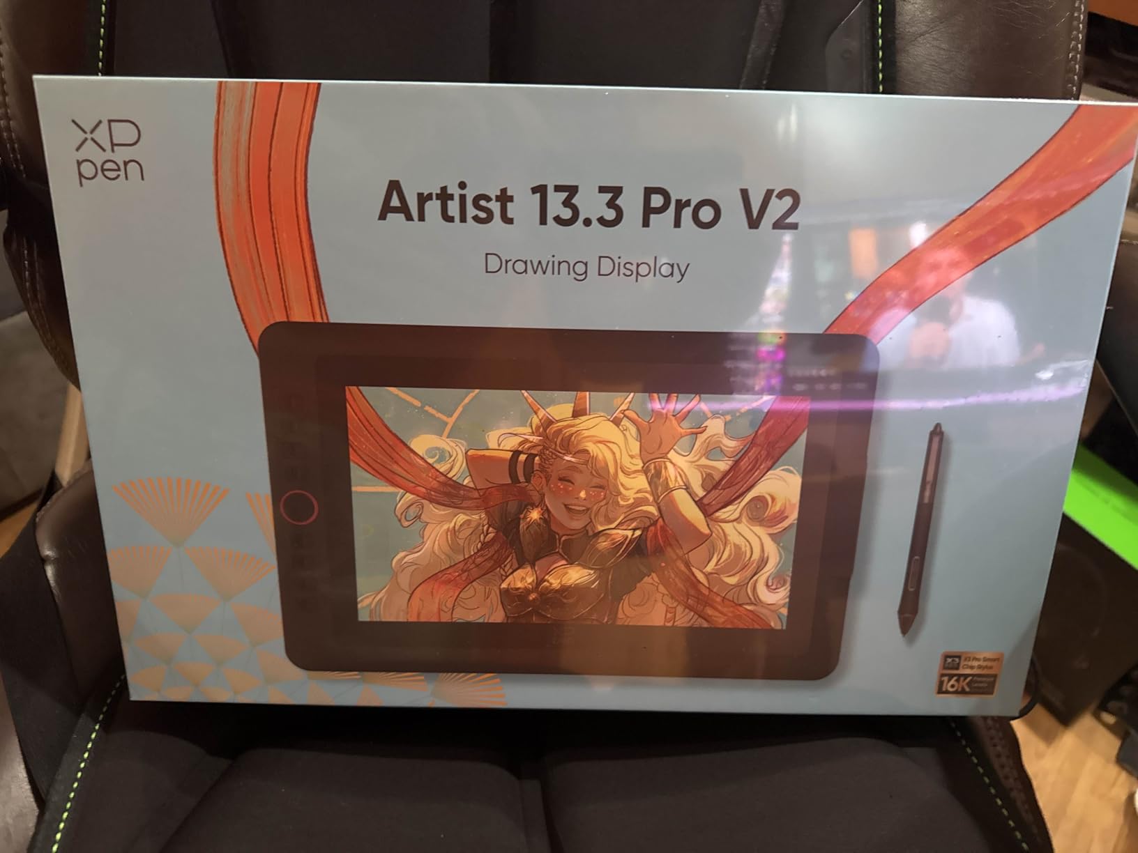 XPPen Artist 13.3 Pro V2 Drawing Tablet with Screen, 16K, Red Dial, 8 Keys | Full-Laminated AG Glass, 99% sRGB customer photo 2